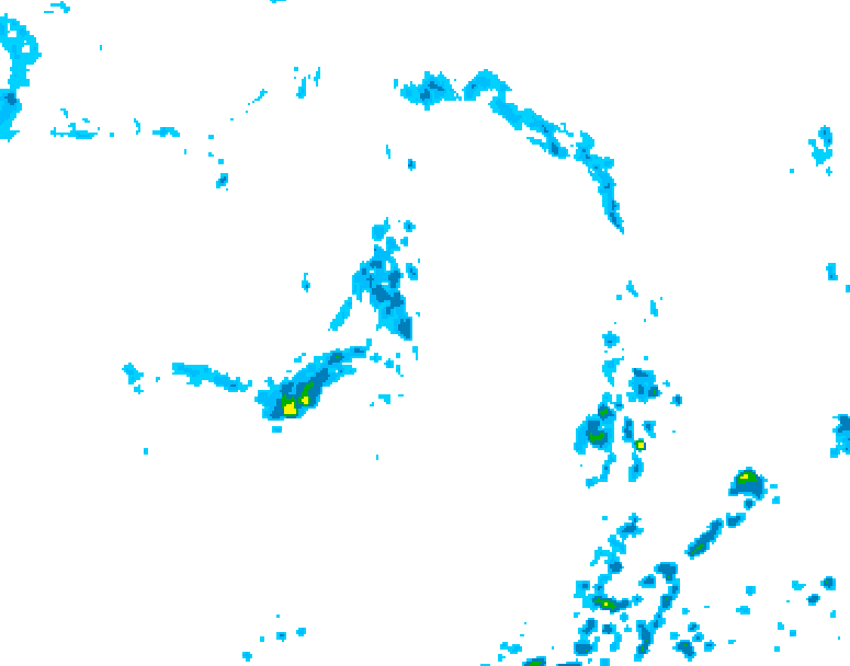 GDPS precipitation 102 hour forecast chart for Canada based on 2026/07/29 1200Z data