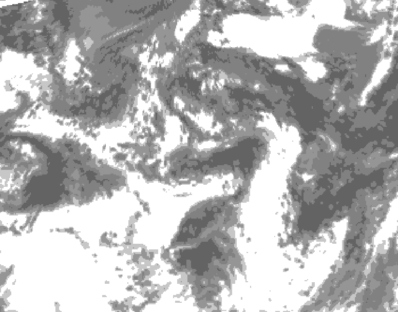 GDPS total cloud 048 hour forecast chart for Canada based on 2026/07/29 0000Z data