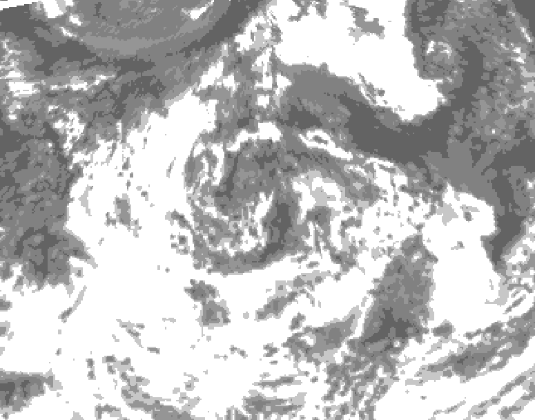 GDPS total cloud 216 hour forecast chart for Canada based on 2026/07/29 0000Z data