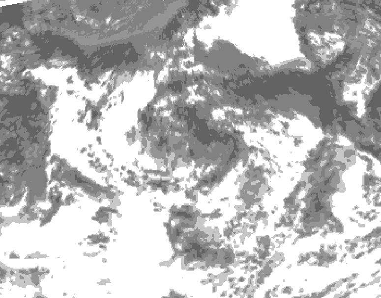 GDPS total cloud 234 hour forecast chart for Canada based on 2026/07/29 0000Z data