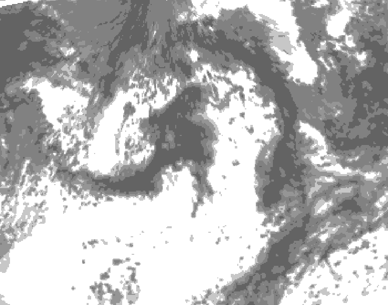 GDPS total cloud 108 hour forecast chart for Canada based on 2026/07/29 1200Z data