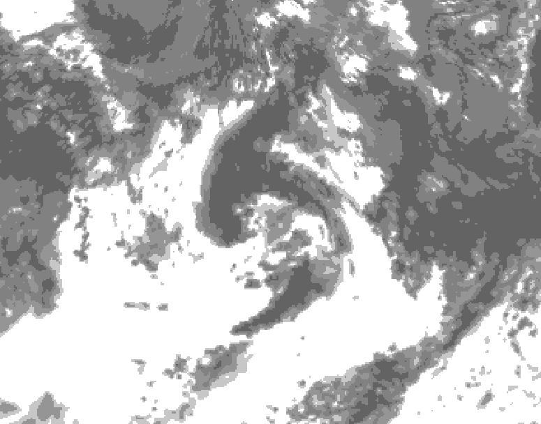 GDPS total cloud 138 hour forecast chart for Canada based on 2026/07/29 1200Z data