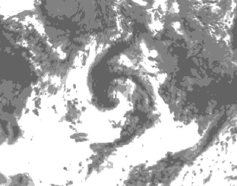 GDPS total cloud 144 hour forecast chart for Canada based on 2026/07/29 1200Z data
