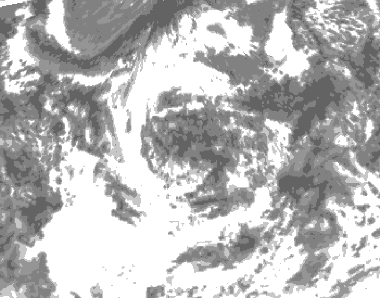GDPS total cloud 222 hour forecast chart for Canada based on 2026/07/29 1200Z data