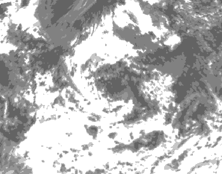 GDPS total cloud 234 hour forecast chart for Canada based on 2026/07/29 1200Z data
