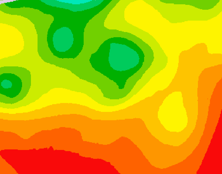 GDPS 500 millibar geopotential height 024 hour forecast chart for Canada based on 2026/07/30 0000Z data