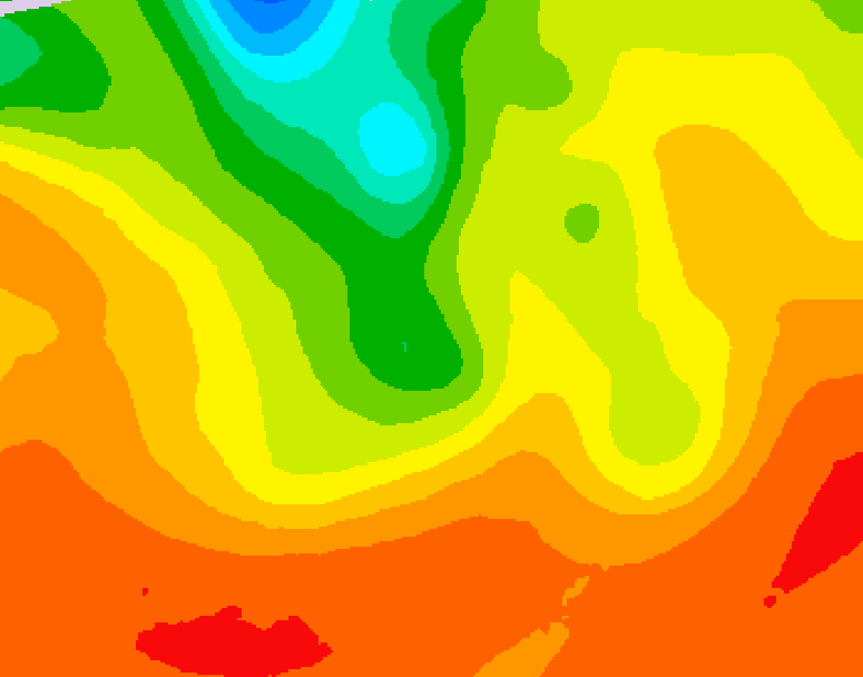 GDPS 500 millibar geopotential height 120 hour forecast chart for Canada based on 2026/07/30 0000Z data