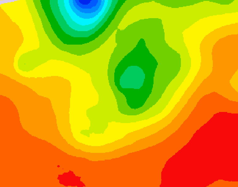 GDPS 500 millibar geopotential height 192 hour forecast chart for Canada based on 2026/07/30 0000Z data