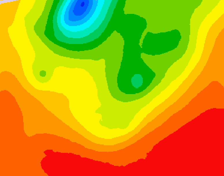 GDPS 500 millibar geopotential height 216 hour forecast chart for Canada based on 2026/07/30 0000Z data