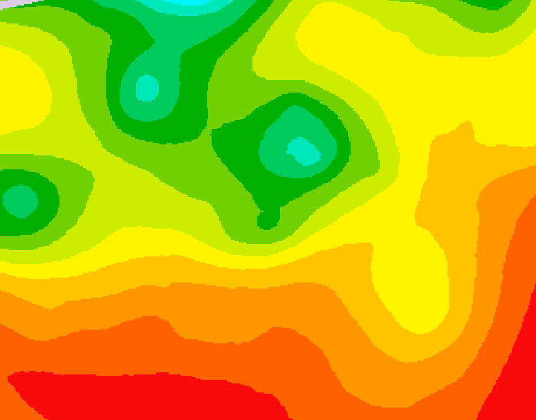 GDPS 500 millibar geopotential height 006 hour forecast chart for Canada based on 2026/07/30 1200Z data