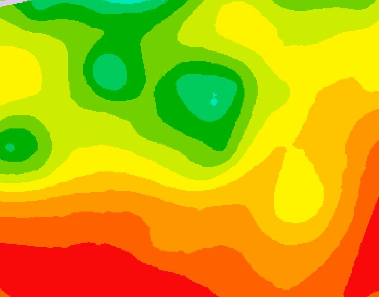 GDPS 500 millibar geopotential height 018 hour forecast chart for Canada based on 2026/07/30 1200Z data