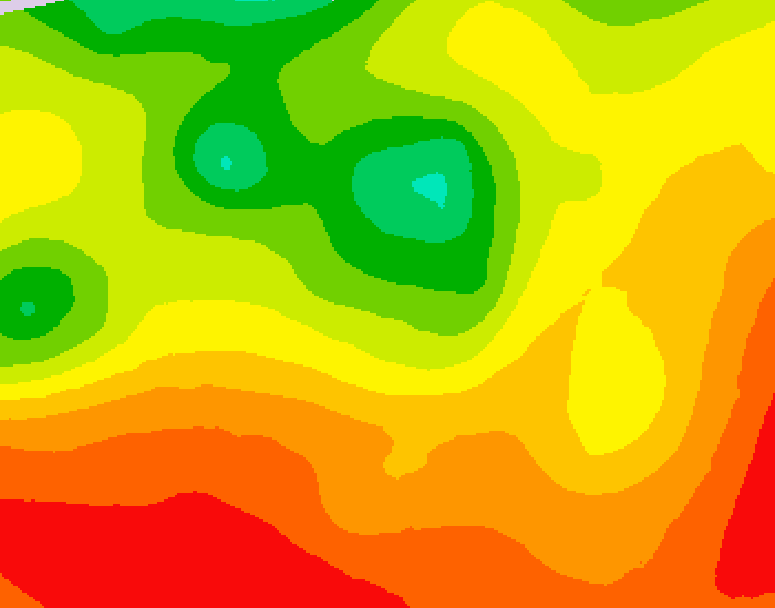 GDPS 500 millibar geopotential height 024 hour forecast chart for Canada based on 2026/07/30 1200Z data