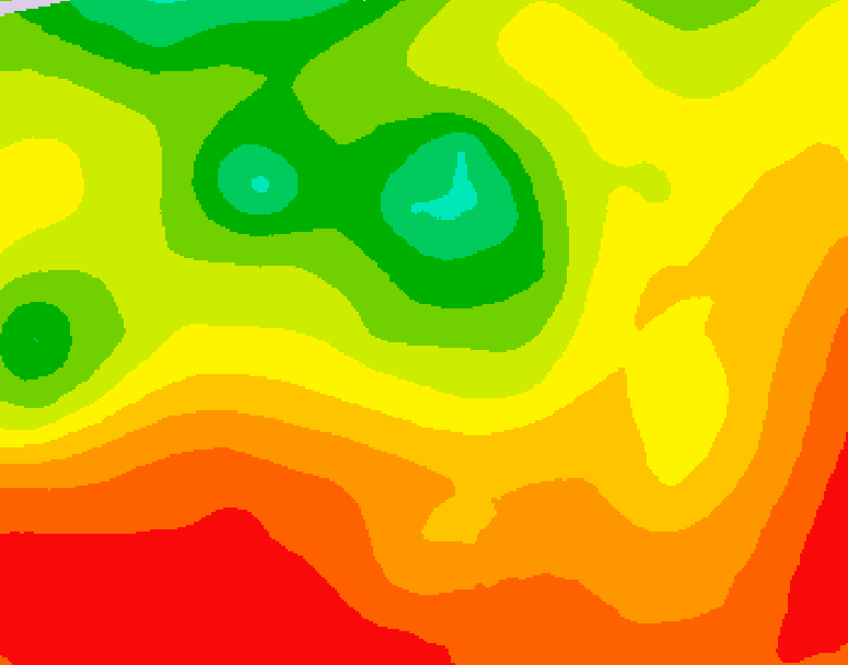 GDPS 500 millibar geopotential height 030 hour forecast chart for Canada based on 2026/07/30 1200Z data