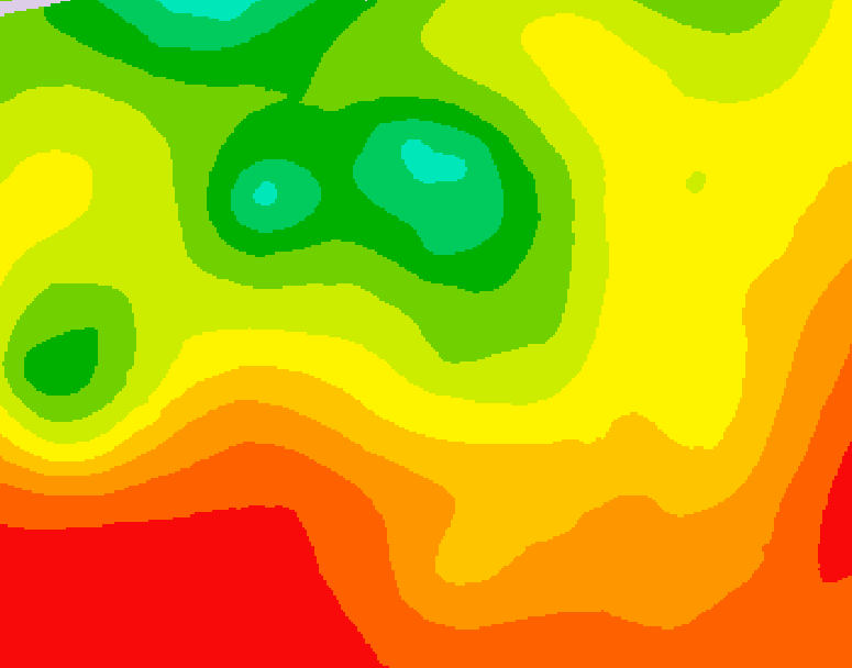 GDPS 500 millibar geopotential height 042 hour forecast chart for Canada based on 2026/07/30 1200Z data