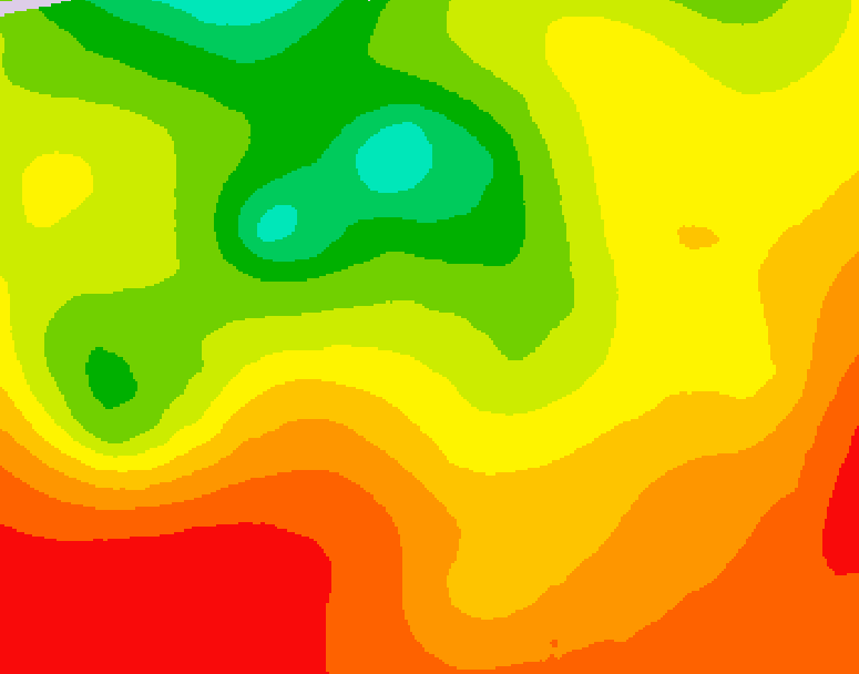 GDPS 500 millibar geopotential height 054 hour forecast chart for Canada based on 2026/07/30 1200Z data