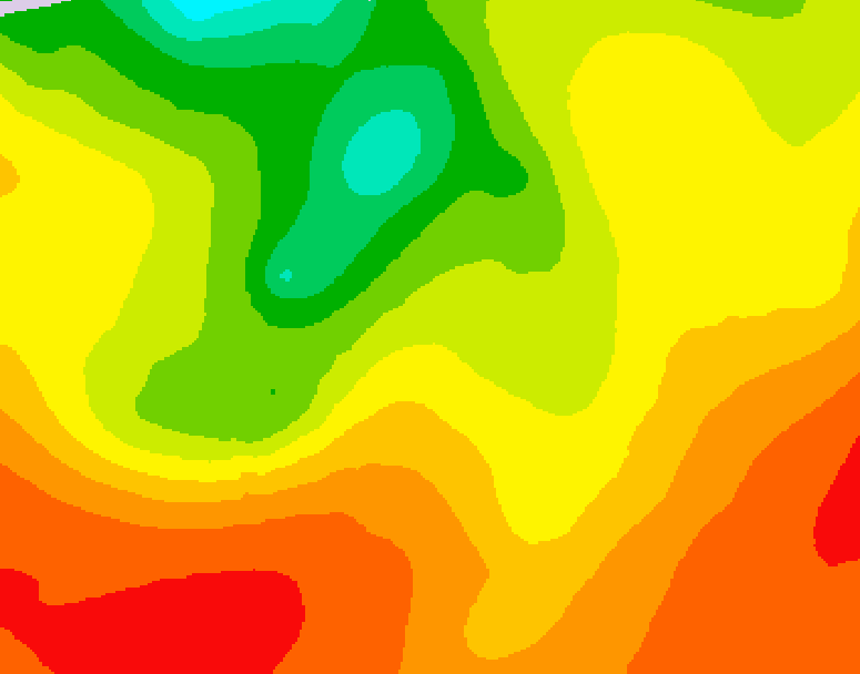 GDPS 500 millibar geopotential height 072 hour forecast chart for Canada based on 2026/07/30 1200Z data