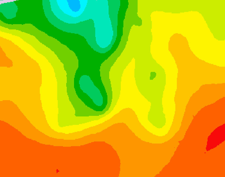 GDPS 500 millibar geopotential height 096 hour forecast chart for Canada based on 2026/07/30 1200Z data