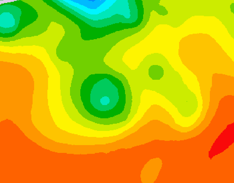 GDPS 500 millibar geopotential height 120 hour forecast chart for Canada based on 2026/07/30 1200Z data