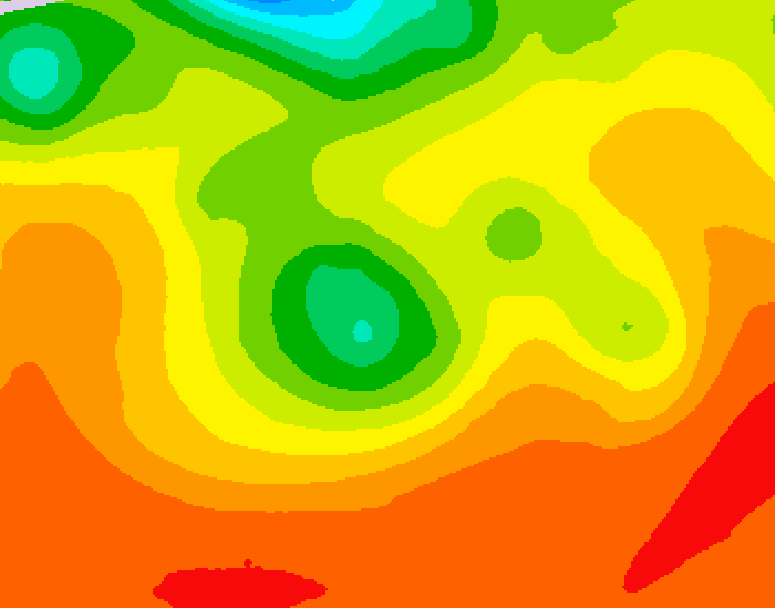 GDPS 500 millibar geopotential height 126 hour forecast chart for Canada based on 2026/07/30 1200Z data