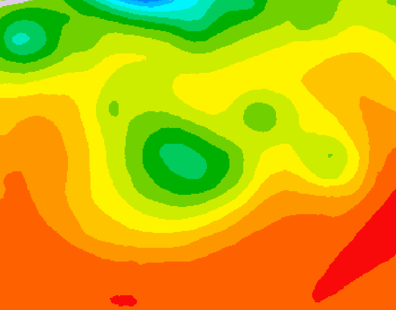 GDPS 500 millibar geopotential height 132 hour forecast chart for Canada based on 2026/07/30 1200Z data