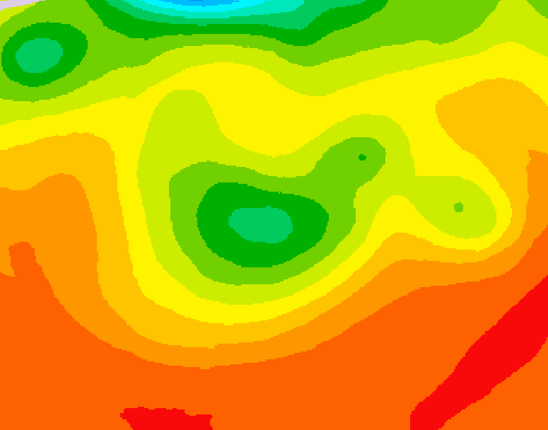 GDPS 500 millibar geopotential height 138 hour forecast chart for Canada based on 2026/07/30 1200Z data