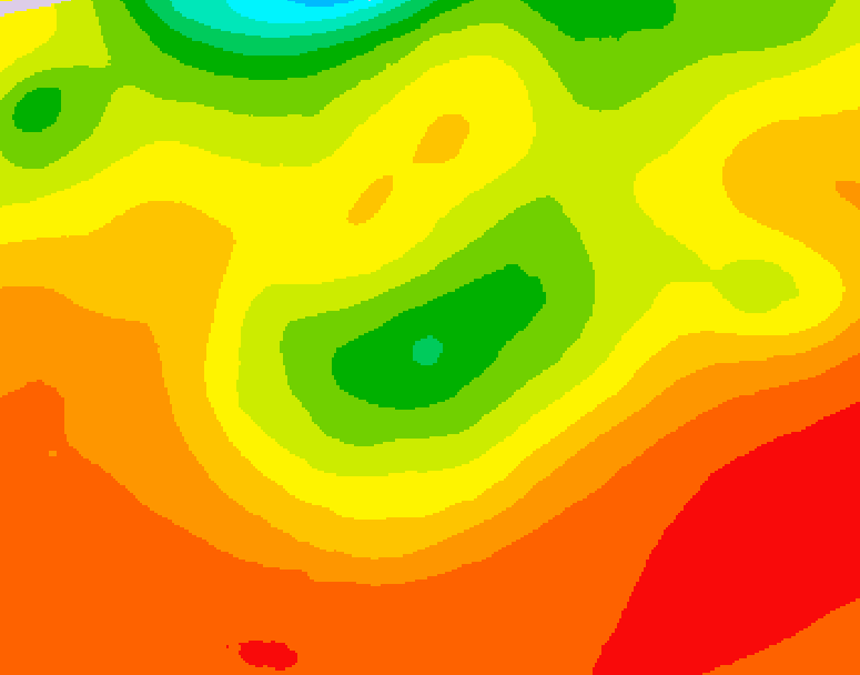 GDPS 500 millibar geopotential height 156 hour forecast chart for Canada based on 2026/07/30 1200Z data