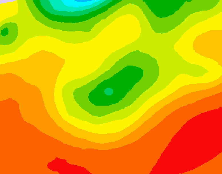 GDPS 500 millibar geopotential height 162 hour forecast chart for Canada based on 2026/07/30 1200Z data