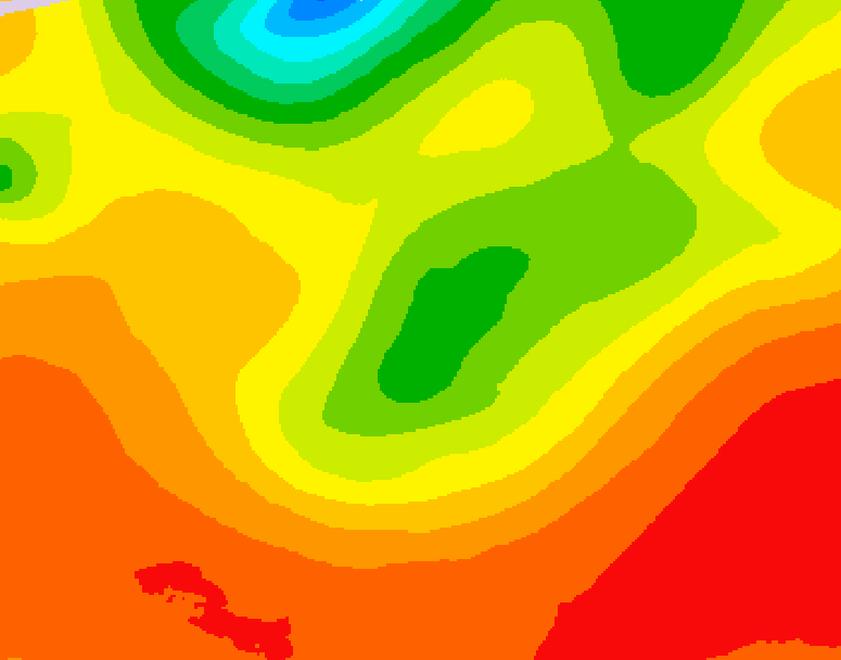 GDPS 500 millibar geopotential height 180 hour forecast chart for Canada based on 2026/07/30 1200Z data