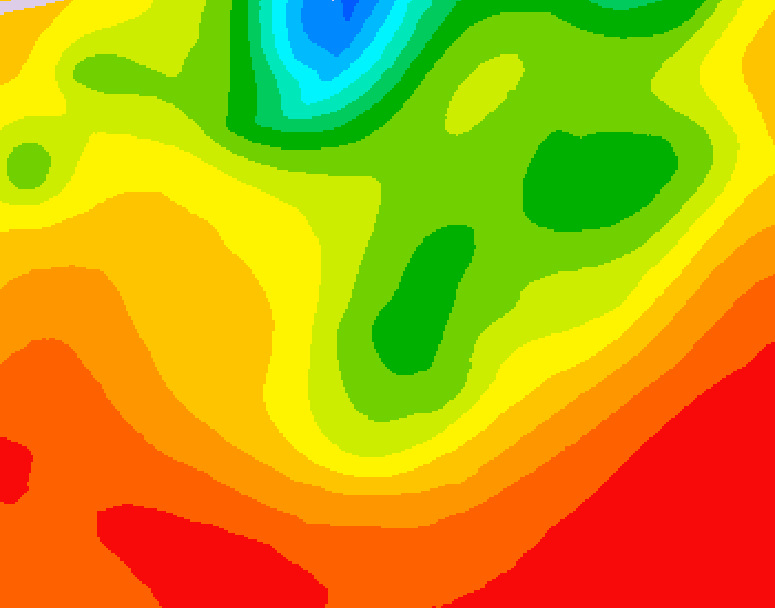 GDPS 500 millibar geopotential height 198 hour forecast chart for Canada based on 2026/07/30 1200Z data
