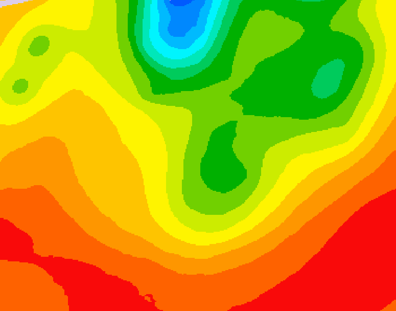 GDPS 500 millibar geopotential height 210 hour forecast chart for Canada based on 2026/07/30 1200Z data