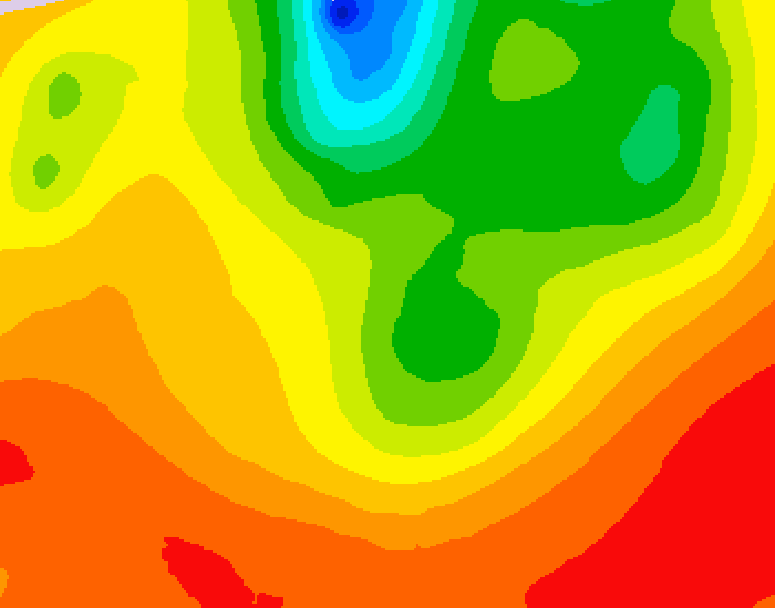GDPS 500 millibar geopotential height 216 hour forecast chart for Canada based on 2026/07/30 1200Z data