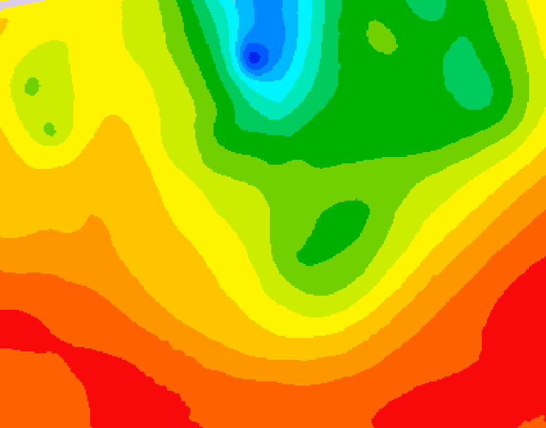 GDPS 500 millibar geopotential height 228 hour forecast chart for Canada based on 2026/07/30 1200Z data