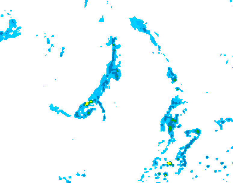 GDPS precipitation 096 hour forecast chart for Canada based on 2026/07/30 0000Z data