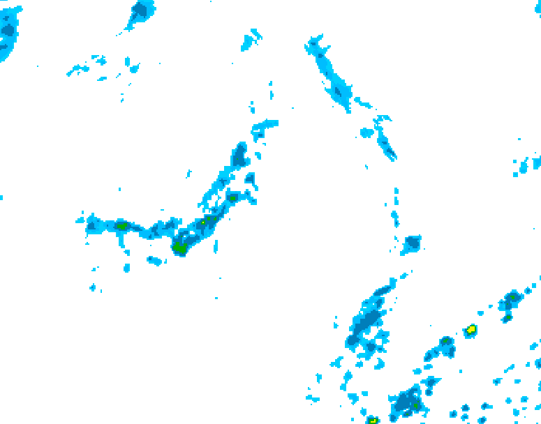 GDPS precipitation 072 hour forecast chart for Canada based on 2026/07/30 1200Z data