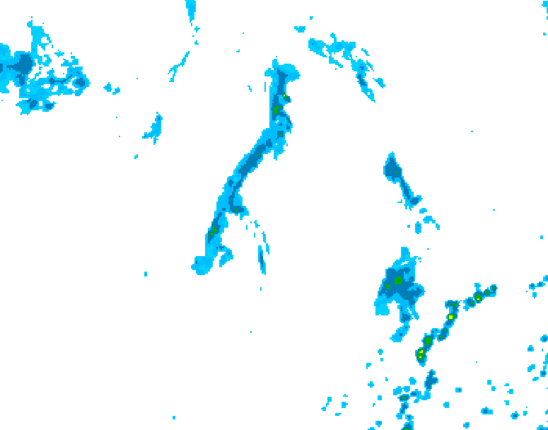 GDPS precipitation 090 hour forecast chart for Canada based on 2026/07/30 1200Z data