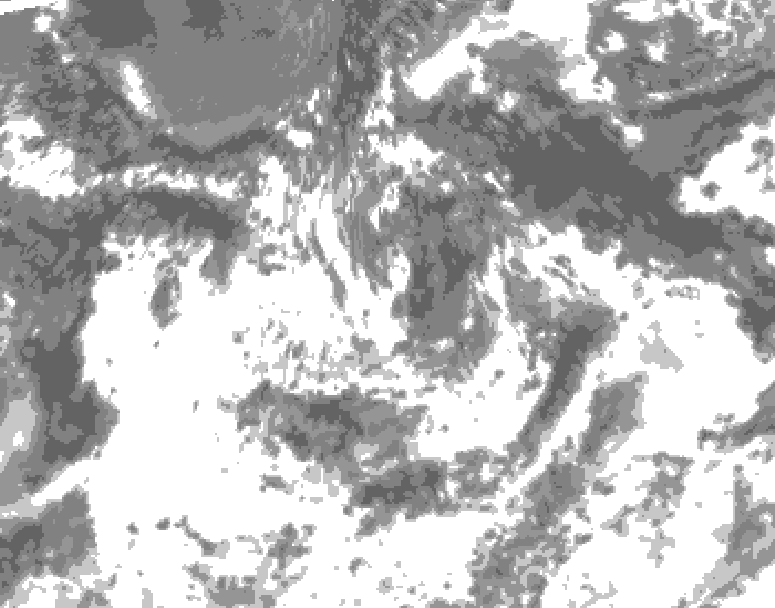 GDPS total cloud 192 hour forecast chart for Canada based on 2026/07/30 0000Z data
