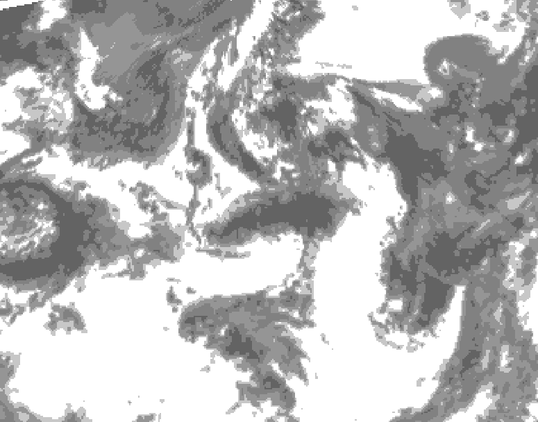 GDPS total cloud 006 hour forecast chart for Canada based on 2026/07/30 1200Z data