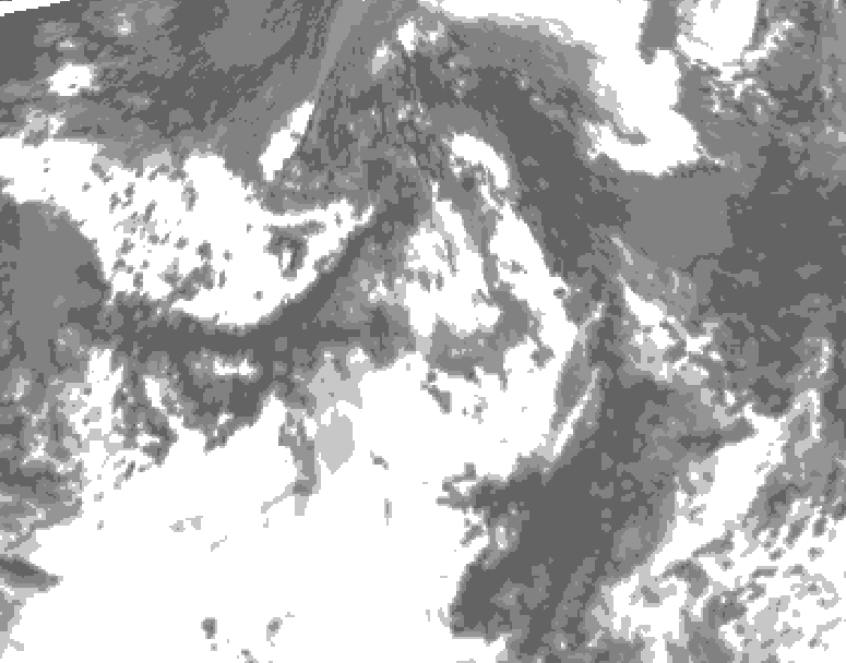 GDPS total cloud 066 hour forecast chart for Canada based on 2026/07/30 1200Z data