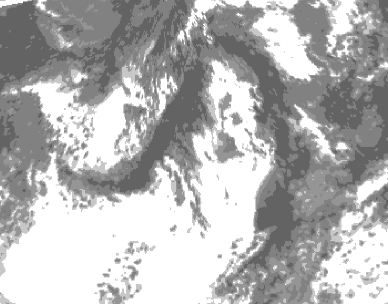 GDPS total cloud 084 hour forecast chart for Canada based on 2026/07/30 1200Z data