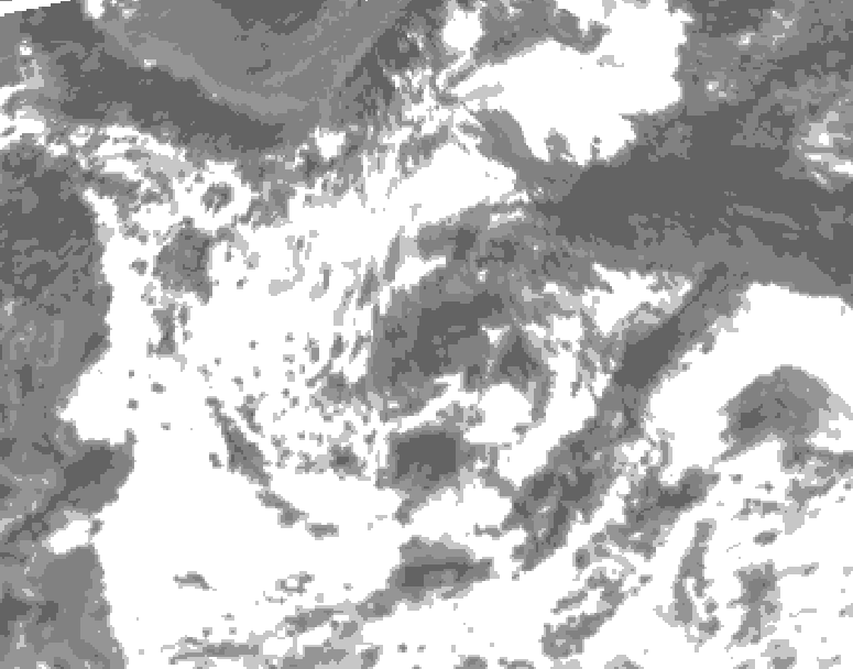 GDPS total cloud 186 hour forecast chart for Canada based on 2026/07/30 1200Z data