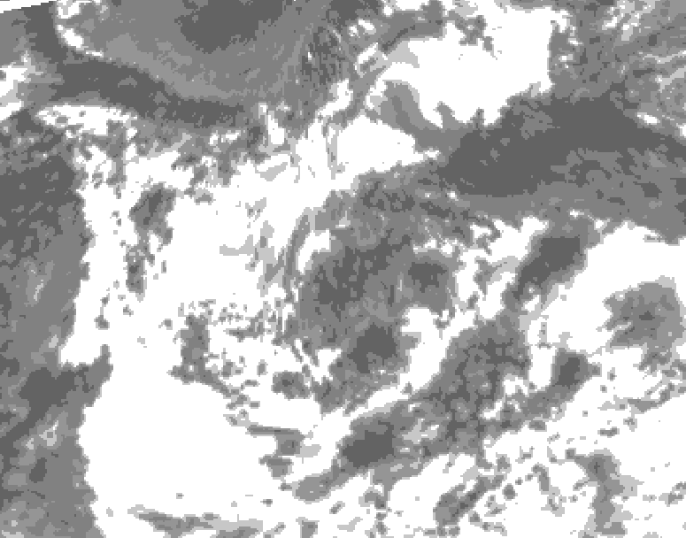 GDPS total cloud 192 hour forecast chart for Canada based on 2026/07/30 1200Z data