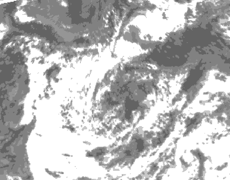 GDPS total cloud 198 hour forecast chart for Canada based on 2026/07/30 1200Z data