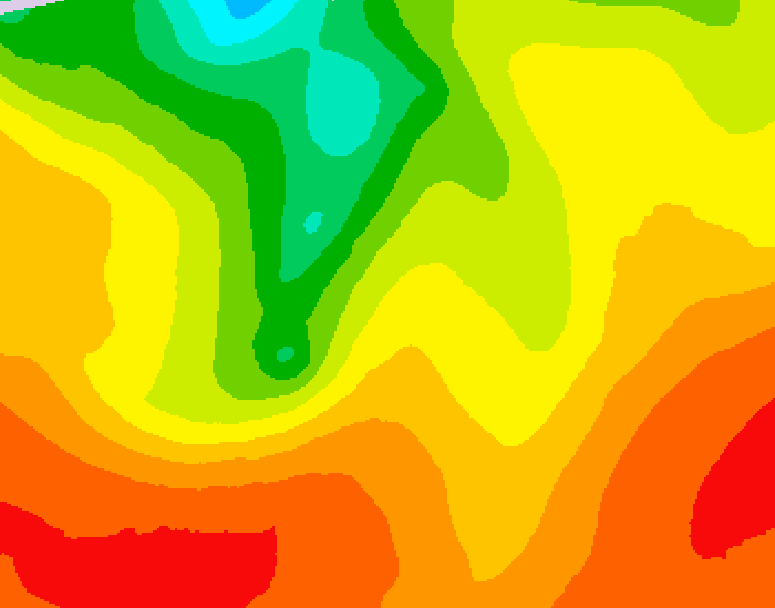 GDPS 500 millibar geopotential height 072 hour forecast chart for Canada based on 2026/07/31 0000Z data