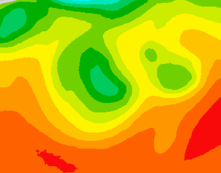 GDPS 500 millibar geopotential height 120 hour forecast chart for Canada based on 2026/07/31 0000Z data