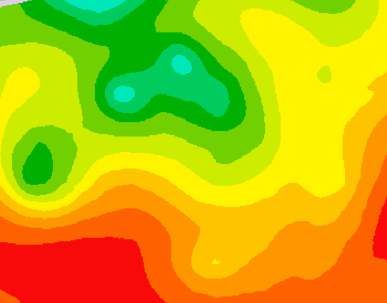 GDPS 500 millibar geopotential height 024 hour forecast chart for Canada based on 2026/07/31 1200Z data