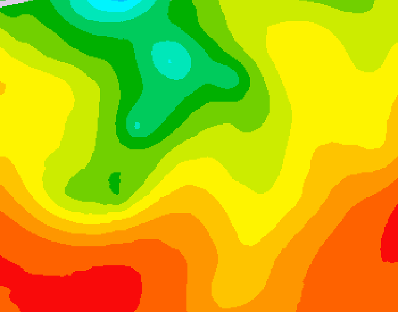 GDPS 500 millibar geopotential height 048 hour forecast chart for Canada based on 2026/07/31 1200Z data
