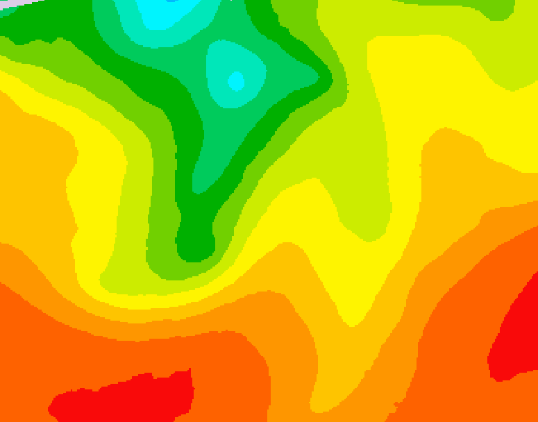 GDPS 500 millibar geopotential height 060 hour forecast chart for Canada based on 2026/07/31 1200Z data