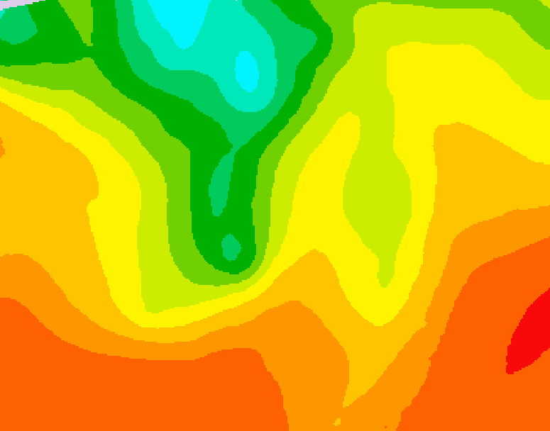 GDPS 500 millibar geopotential height 072 hour forecast chart for Canada based on 2026/07/31 1200Z data