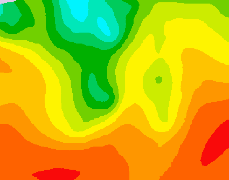 GDPS 500 millibar geopotential height 078 hour forecast chart for Canada based on 2026/07/31 1200Z data