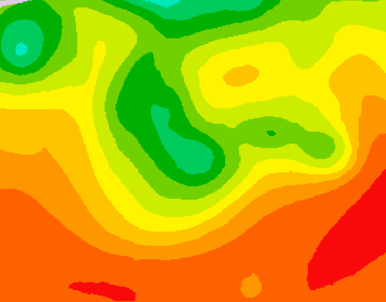 GDPS 500 millibar geopotential height 108 hour forecast chart for Canada based on 2026/07/31 1200Z data
